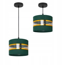 Lampy z abażurami w pasy