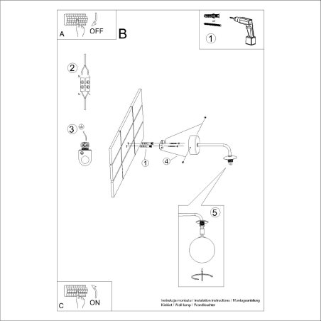 Kinkiet ASTRAL 1 biały