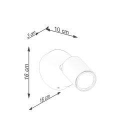 Kinkiet VERDO czarny