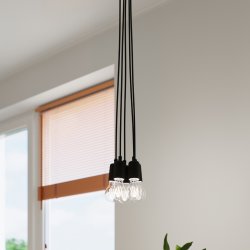 Lampa wisząca DIEGO 3 czarna
