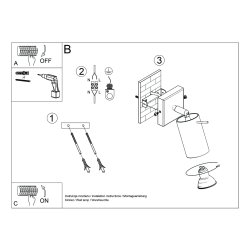 Kinkiet RING zielony oliwkowy