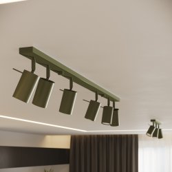 Kinkiet RING zielony oliwkowy