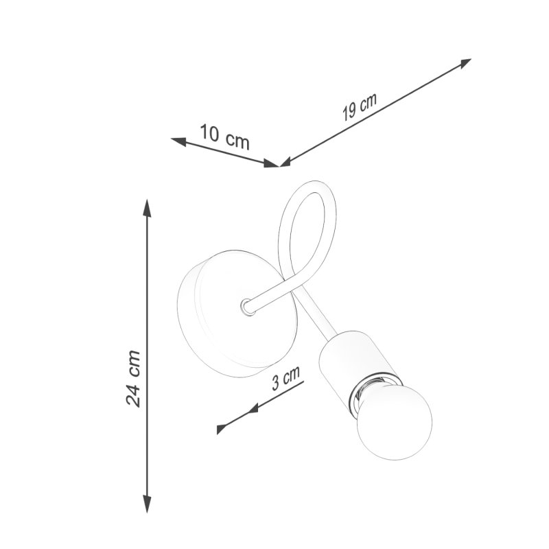 Kinkiet EMBER czarny