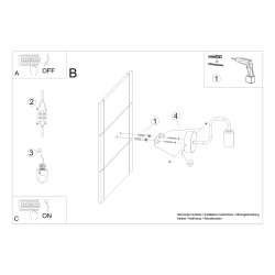 Kinkiet VECTOR czarny