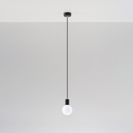 Lampa wisząca EDISON czarna