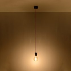 Lampa wisząca EDISON czarna