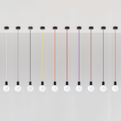 Lampa wisząca EDISON czarna