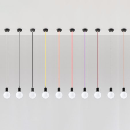 Lampa wisząca EDISON czarna