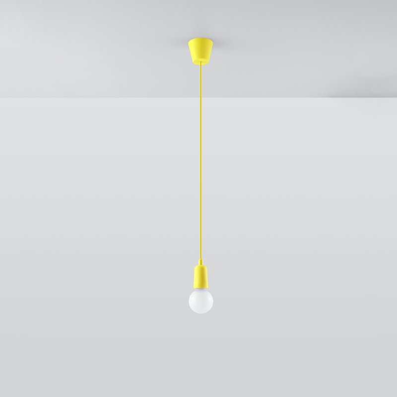 Lampa wisząca DIEGO 1 żółta