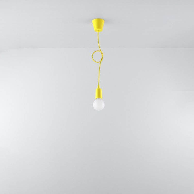 Lampa wisząca DIEGO 1 żółta