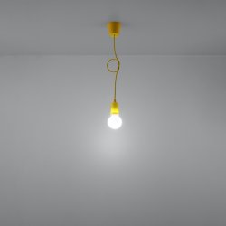 Lampa wisząca DIEGO 1 żółta