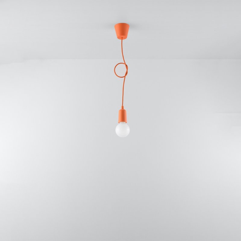 Lampa wisząca DIEGO 1 pomarańczowy