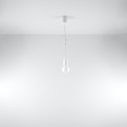 Lampa wisząca DIEGO 1 biała