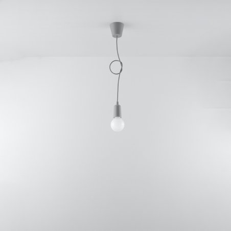 Lampa wisząca DIEGO 1 szara