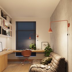 Kinkiet NOX ochra czerwona