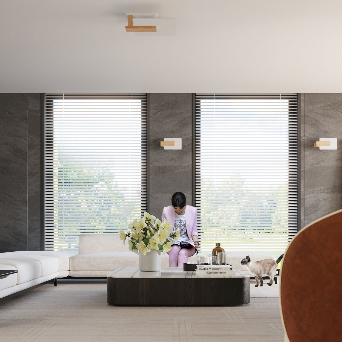 Plafon LAPPO naturlane drewno