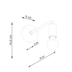 Kinkiet NORAH czarny