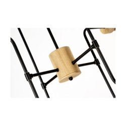 Montix Lampa Sufitowa 8xE27 Max.40W Dąb Olejowany/Czarny