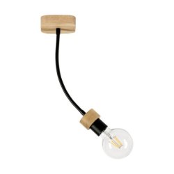 Allumer Lampa Sufitowa 1xE27 Max.25W Dąb Olejowany/Czarny