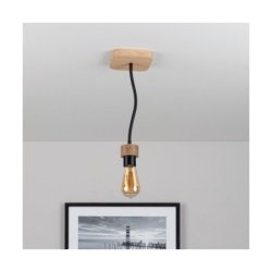 Allumer Lampa Sufitowa 1xE27 Max.25W Dąb Olejowany/Czarny