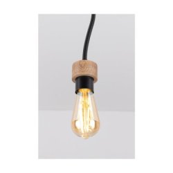 Allumer Lampa Sufitowa 3xE27 Max.25W Dąb Olejowany/Czarny