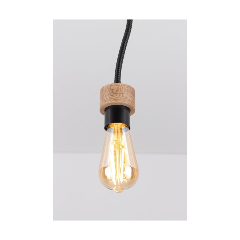 Allumer Lampa Sufitowa 3xE27 Max.25W Dąb Olejowany/Czarny