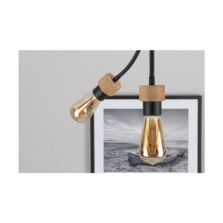 Allumer Lampa Sufitowa 4xE27 Max.25W Dąb Olejowany/Czarny