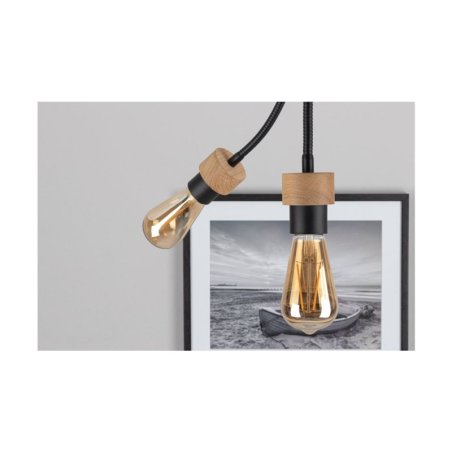 Allumer Lampa Sufitowa 4xE27 Max.25W Dąb Olejowany/Czarny