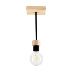 Chandelle Lampa Sufitowa 1xE27 Max.40W Dąb Olejowany/Czarny
