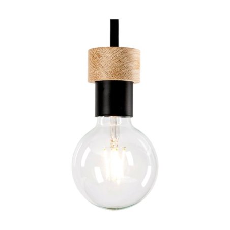 Chandelle Lampa Sufitowa 1xE27 Max.40W Dąb Olejowany/Czarny