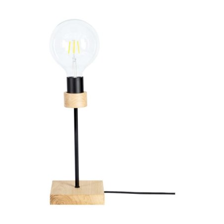 Chandelle Lampa Stołowa 1xE27 Max.25W Dąb Olejowany/Czarny