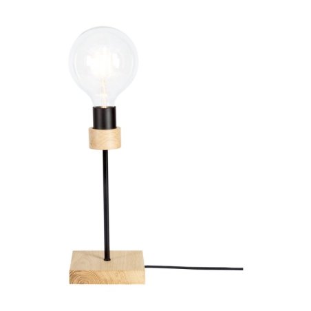 Chandelle Lampa Stołowa 1xE27 Max.25W Dąb Olejowany/Czarny