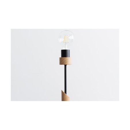 Solange Lampa Stołowa 1xE27 Max.60W Dąb Olejowany/Czarny