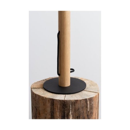 Solange Lampa Stołowa 1xE27 Max.60W Dąb Olejowany/Czarny