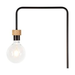 Muriel Lampa Podłogowa 1xE27 Max.60W Dąb Olejowany/Czarny