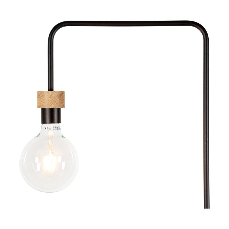 Muriel Lampa Podłogowa 1xE27 Max.60W Dąb Olejowany/Czarny