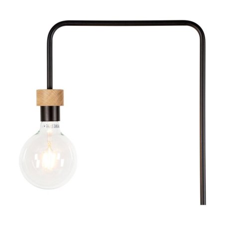 Muriel Lampa Podłogowa 1xE27 Max.60W Dąb Olejowany/Czarny
