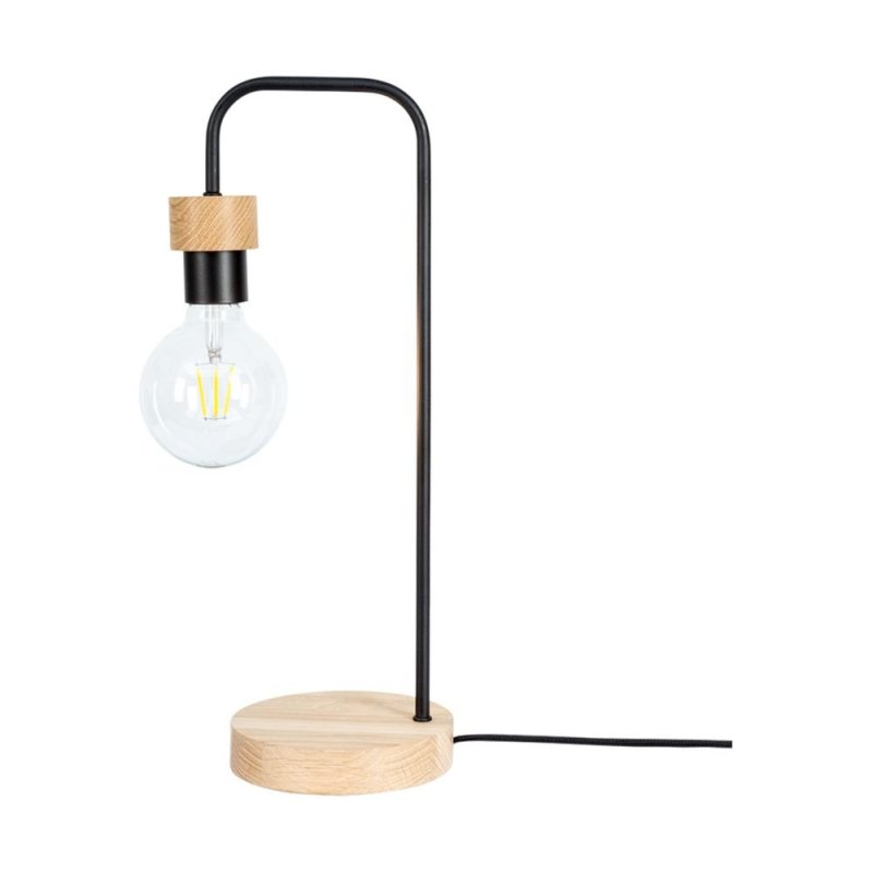 Muriel Lampa Stołowa 1xE27 Max.25W Dąb Olejowany/Czarny