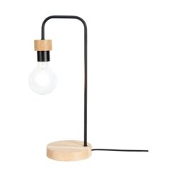 Muriel Lampa Stołowa 1xE27 Max.25W Dąb Olejowany/Czarny