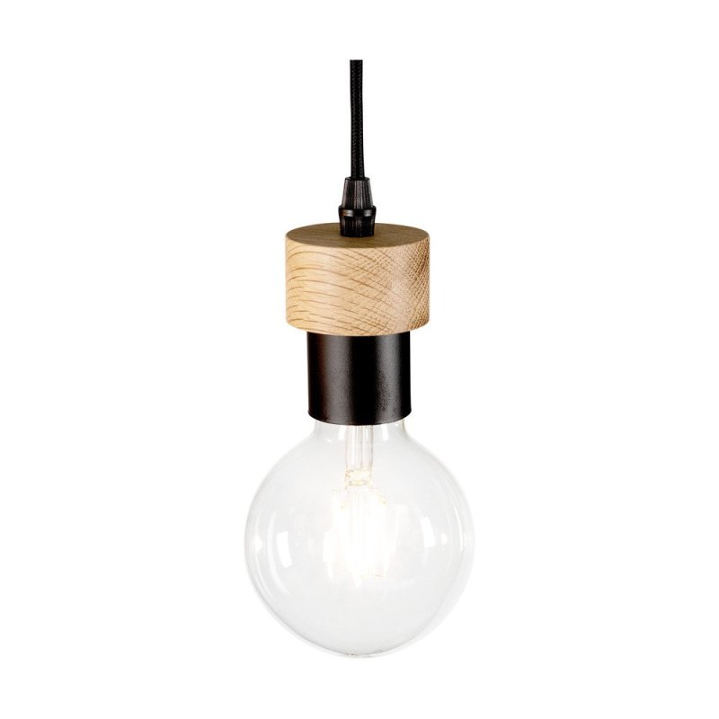 Clarte Wood Lampa Wisząca 3xE27 Max.60W Dąb Olejowany/Czarny