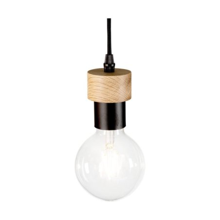 Clarte Wood Lampa Wisząca 3xE27 Max.60W Dąb Olejowany/Czarny