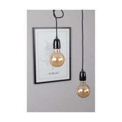 Porcia Lampa Wisząca 4xE27 Max.25W Czarny/Złoty/Czarny