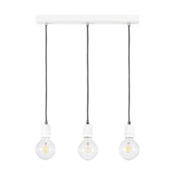 Porcia Lampa Wisząca 3xE27 Max.60W Biały/Antracyt
