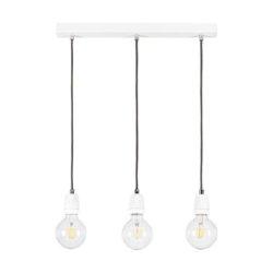 Porcia Lampa Wisząca 3xE27 Max.60W Biały/Antracyt
