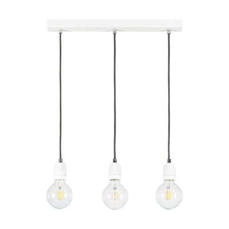 Porcia Lampa Wisząca 3xE27 Max.60W Biały/Antracyt