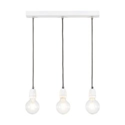 Porcia Lampa Wisząca 3xE27 Max.60W Biały/Antracyt
