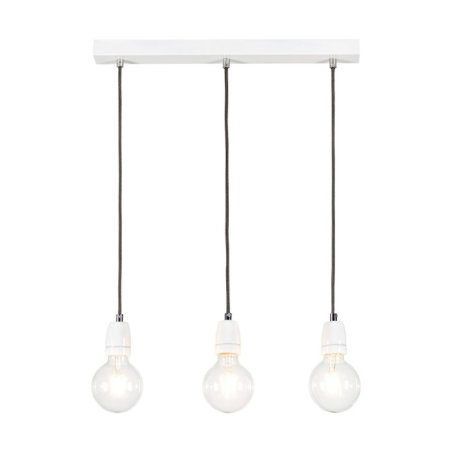 Porcia Lampa Wisząca 3xE27 Max.60W Biały/Antracyt