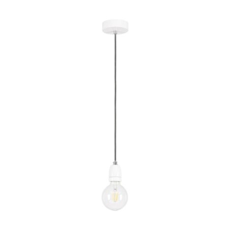 Porcia Lampa Wisząca 1xE27 Max.60W Biały/Antracyt