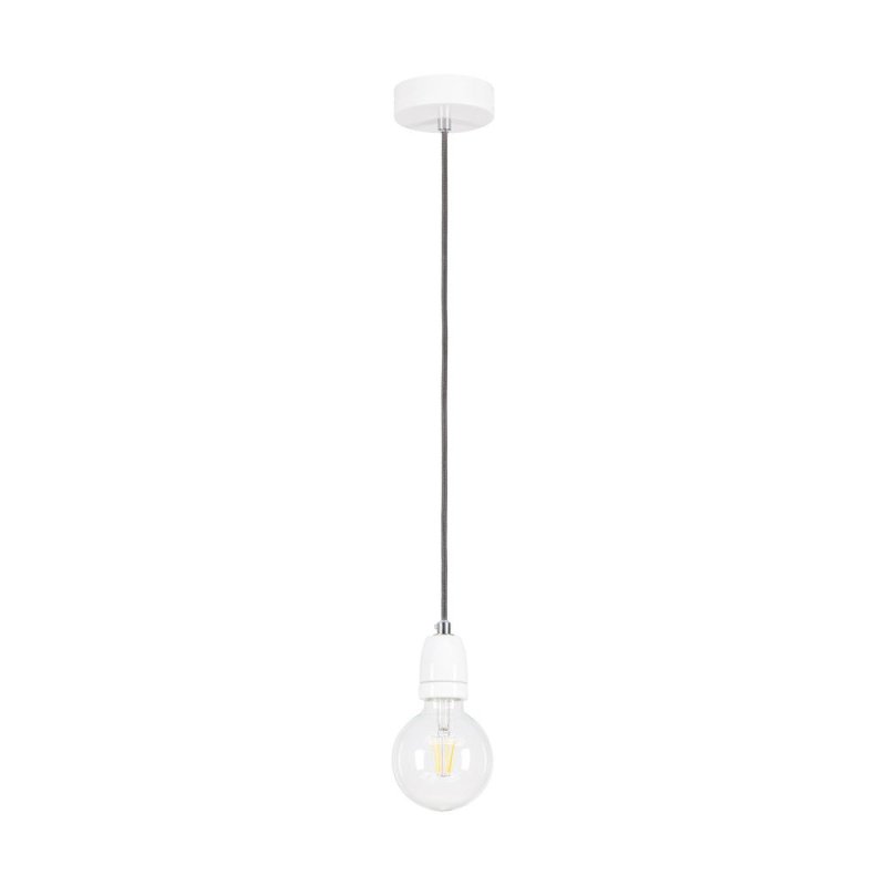 Porcia Lampa Wisząca 1xE27 Max.60W Biały/Antracyt