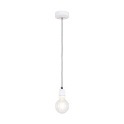 Porcia Lampa Wisząca 1xE27 Max.60W Biały/Antracyt